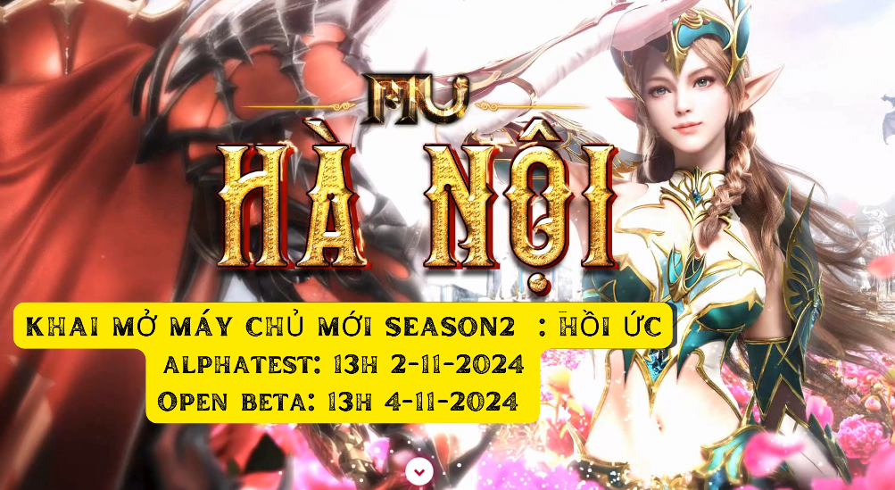 MU Hà Nội Season2 Siêu Cày Cuốc Sự Kiện 24/24 ra mắt máy chủ mới